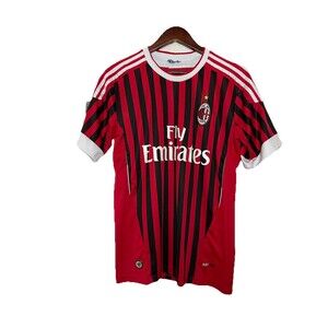 Ac Milan Soccer Jersey Red Vintage Retro Men's Medium?
